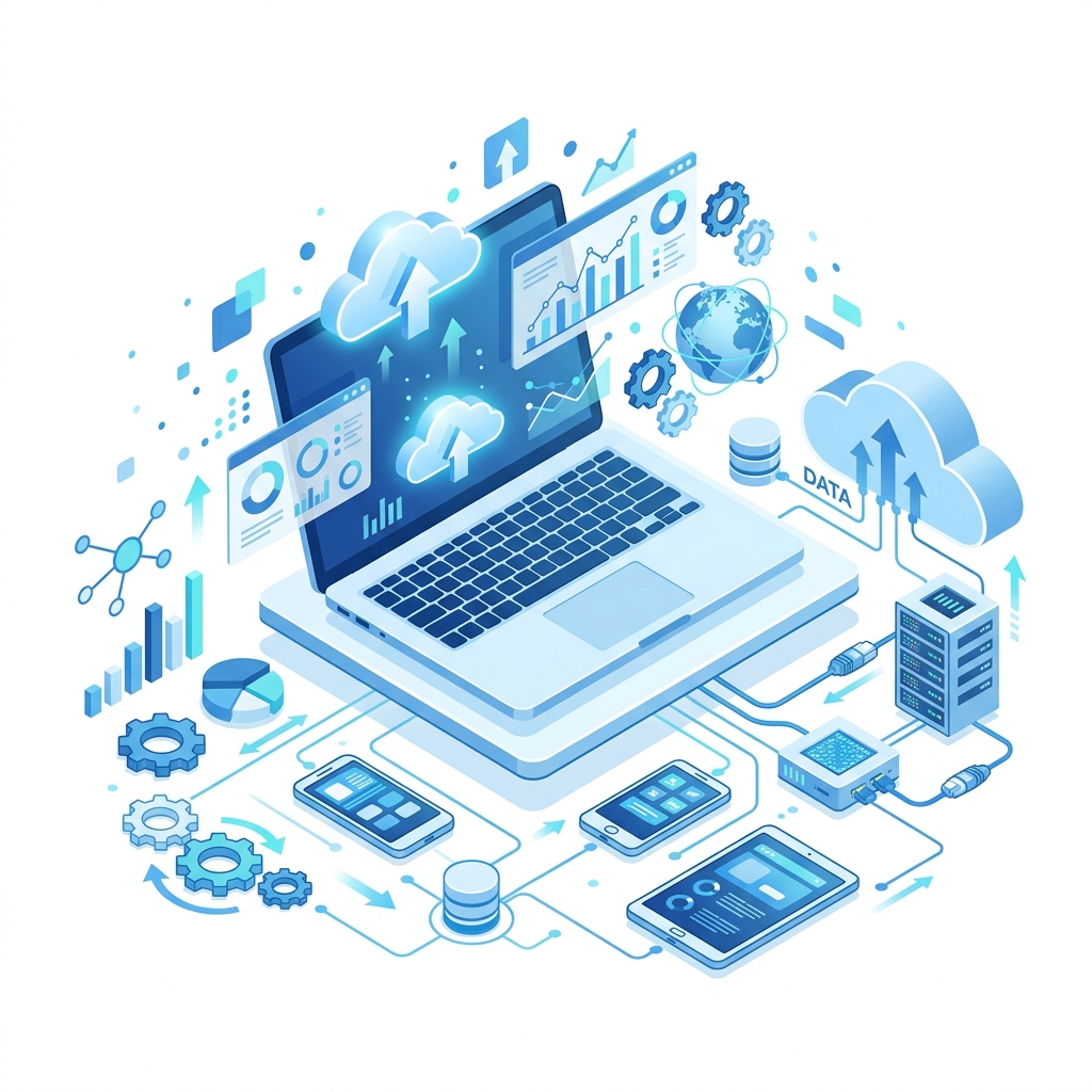 Digital Transformation Illustration